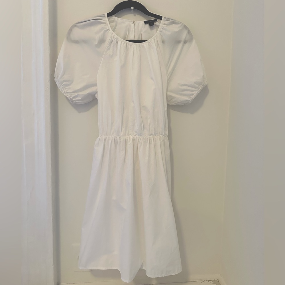 Brand New J.Crew Tie-back Cotton Poplin Mini Dress Size 2